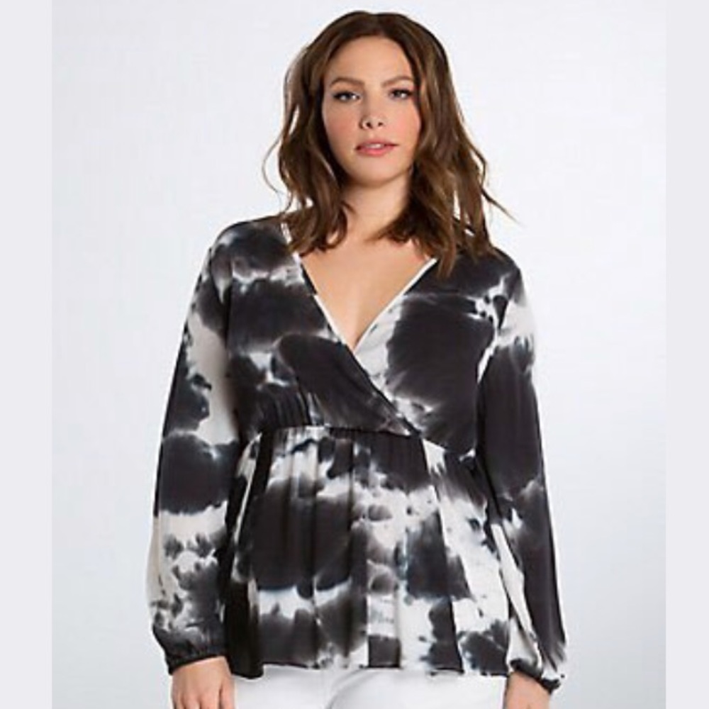 Torrid Tye Dye Surplice Top